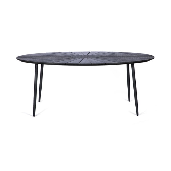 Crni vrtni stol s pločom od iverice Bonami Selection Marienlist, 190 x 115 cm-image-2