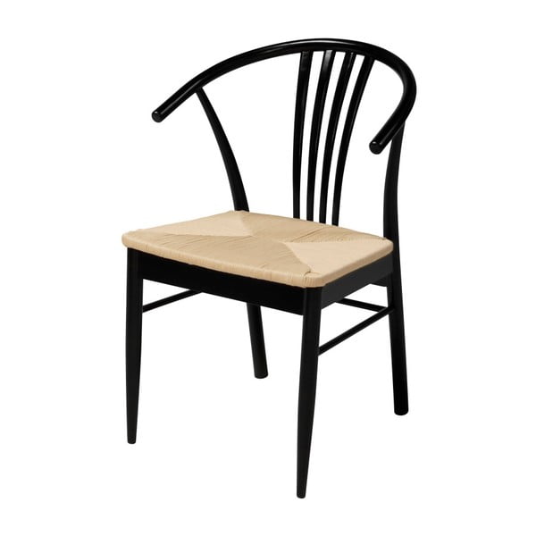 Crna stolica za blagovanje od breze Interstil York