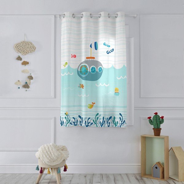 Dječja pamučna zavjesa Moshi Moshi Sea Life, 135 x 180 cm-image-1
