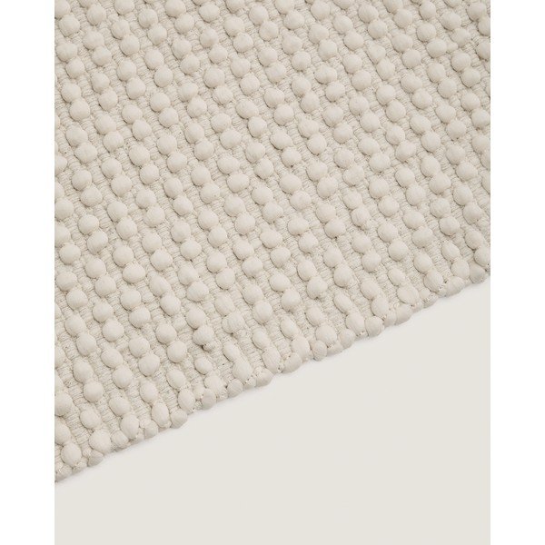 Krem ručno rađena staza od mješavine pamuka 70x140 cm Mascarell – Kave Home-image-3