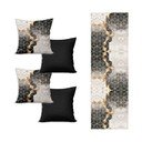 Set nadstolnjaka i 4 jastučnice Optic - Minimalist Cushion Covers