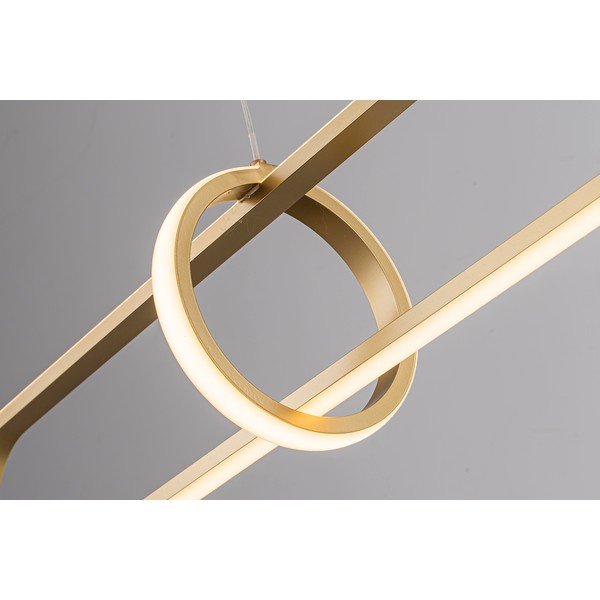 Metalna LED viseća svjetiljka u zlatnoj boji Alken – Bizzotto-image-3