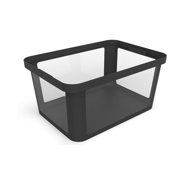 Crni plastičan poklopac za kutiju za pohranu 57x39x3 cm Albris – Rotho-image-2