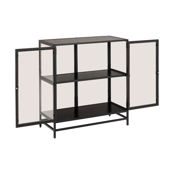 Vitrina Actona Seaford crna, 77 x 86,4 cm-image-3