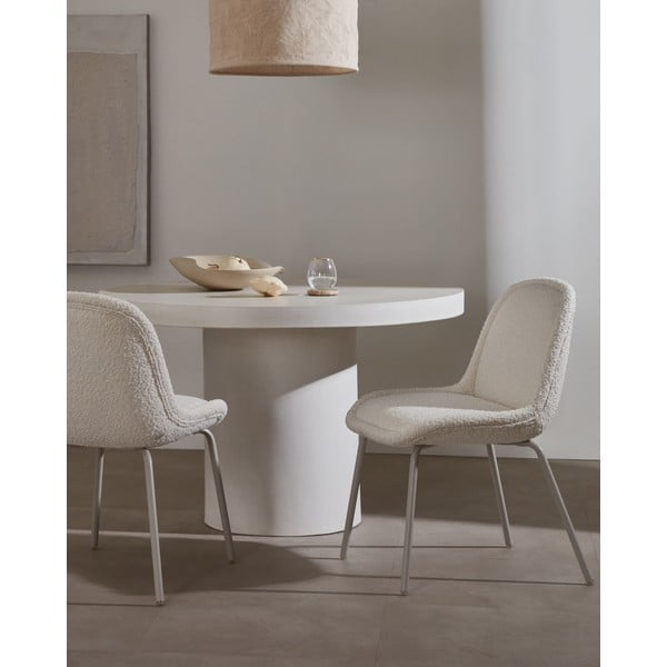 Betonski okrugli vrtni blagovaonski stol ø 120 cm Aiguablava - Kave Home-image-1