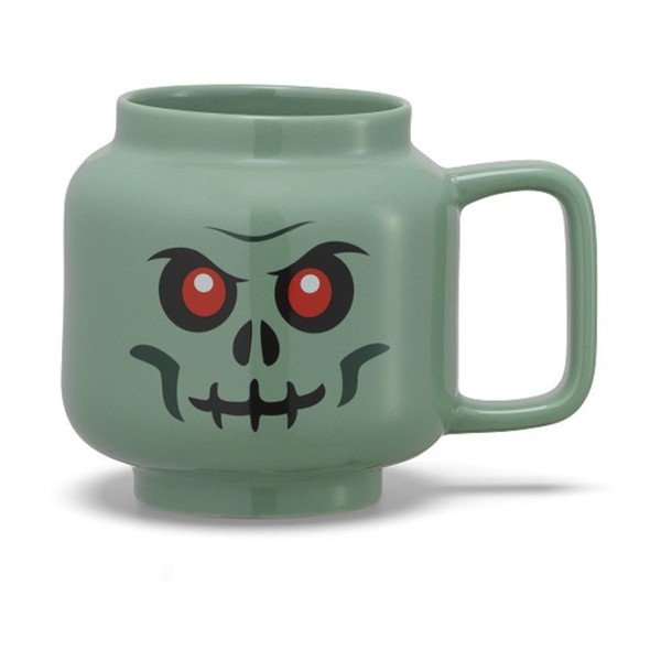 Zelena keramička dječja šalica za latte 255 ml Skeleton – LEGO®