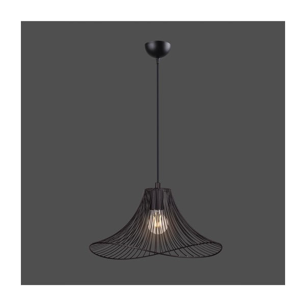 Crna viseća svjetiljka ø 40 cm Wavy – Squid Lighting-image-2
