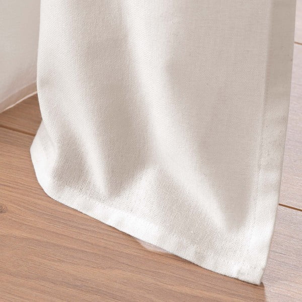 Bijela/bež zavjesa od mješavine pamuka 140x240 cm Altea – douceur d'intérieur-image-4