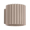 Smeđe-siva zidna lampa ø 10 cm Zora – Sollux