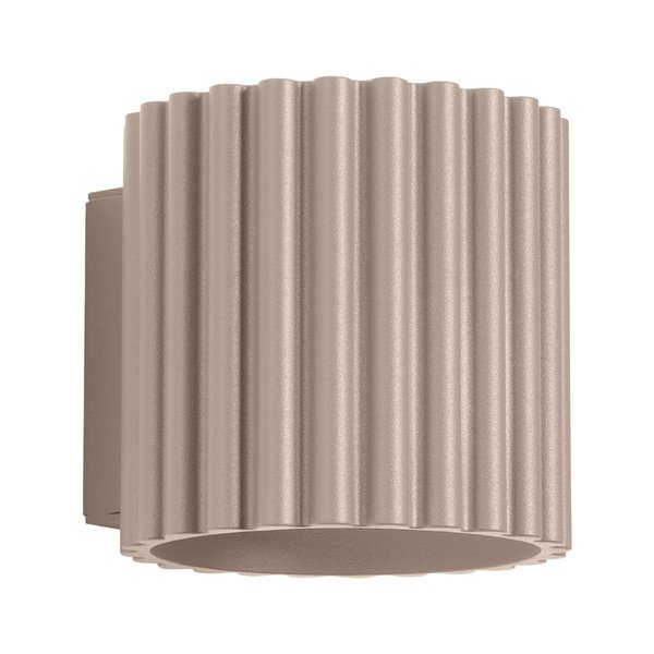 Smeđe-siva zidna lampa ø 10 cm Zora – Sollux