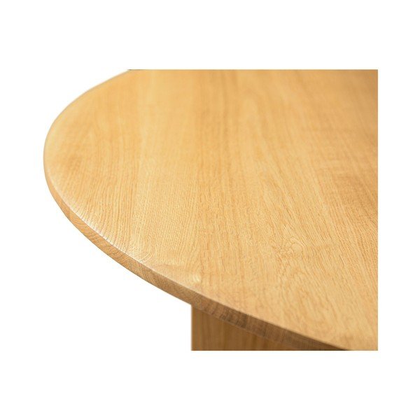 Okrugao stolić za kavu od punog hrasta u prirodnoj boji ø 90 cm Charlotte – Micadoni -image-4