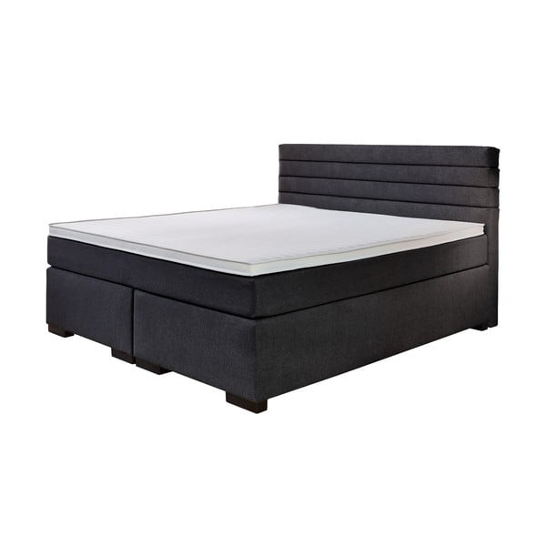 Crni boxspring krevet 180x200 cm Kokomo – Rojaplast