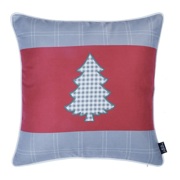 Crveno-siva jastučnica s božićnim motivom Mike & Co. NEW YORK Honey Tree, 45 x 45 cm