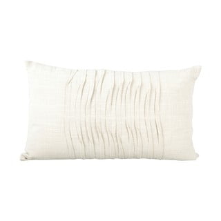 Bijeli pamučni jastuk PT LIVING Wave, 50 x 30 cm