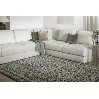 Antracitno sivi vunen tepih 200x300 cm Agnus Classic – Agnella