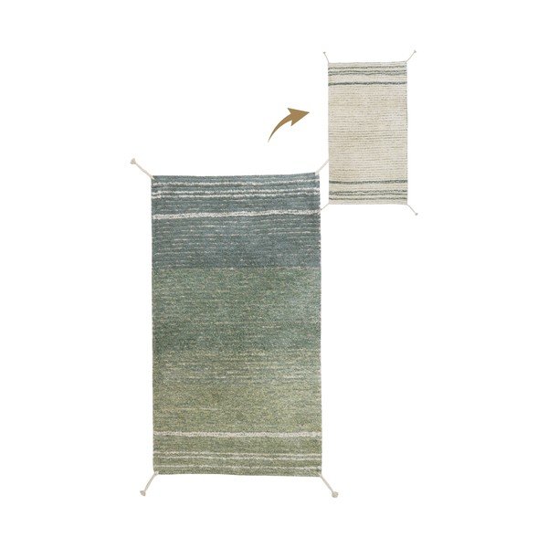 Zeleni/plavi pamučan tepih 80x140 cm Twin Vintage – Lorena Canals