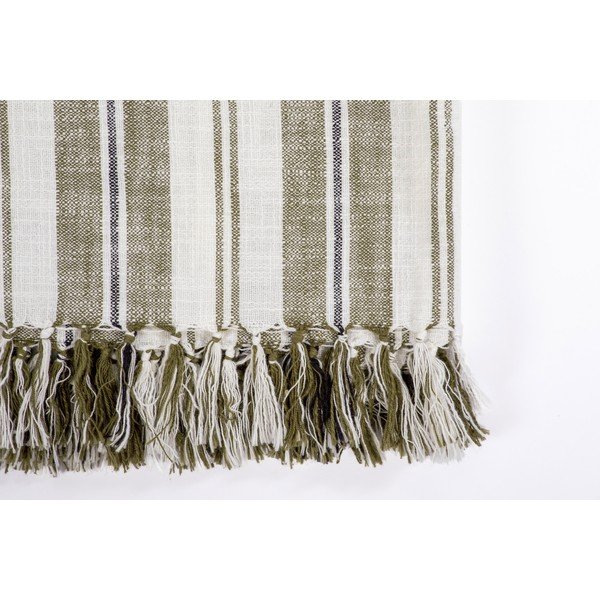 Zelena pamučna deka 150x200 cm Indira – Tiseco Home Studio-image-1