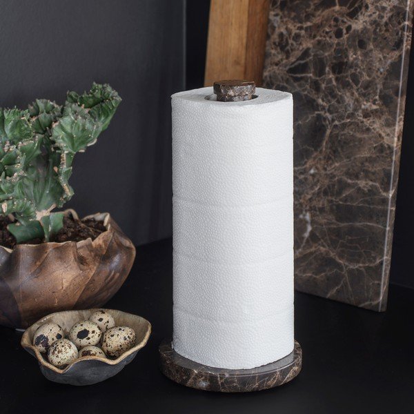Tamno smeđi mramoran držač kuhinjskih ručnika ø 12,5 cm Marble – Mette Ditmer Denmark-image-2