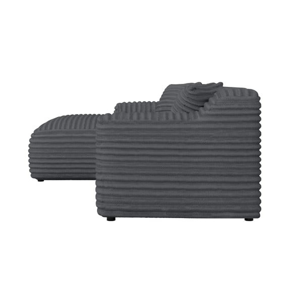 Tamno siva kutna garnitura od samta (s lijevim kutom/s ležaljkom) Martin – Ropez-image-3