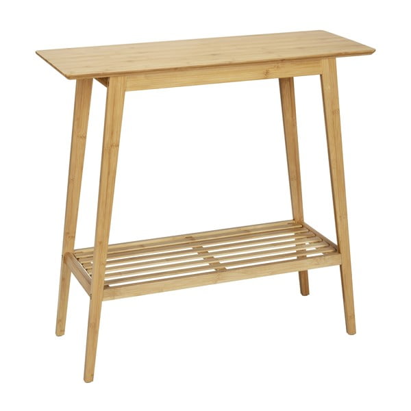Konzolni stol od bambusa u prirodnoj boji 30x80 cm Kona - Wenko