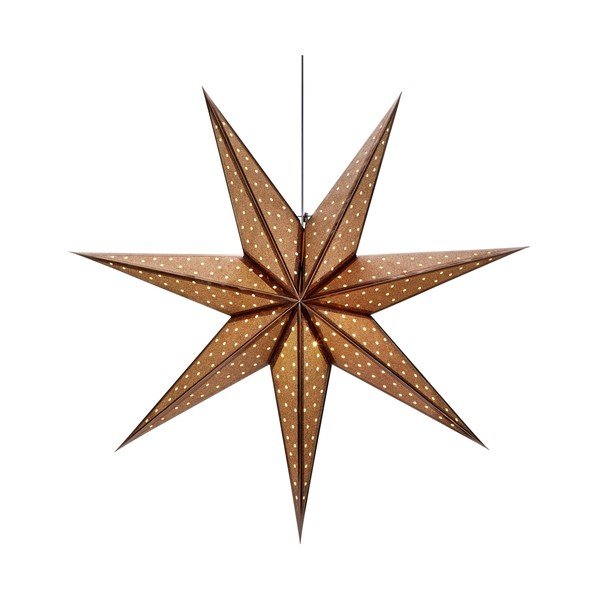 Smeđi svjetlosni ukras s božićnim motivom ø 45 cm Glitter – Markslöjd