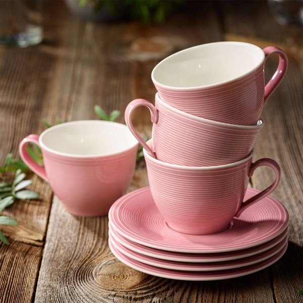 Ružičasta porculanska šalica za kavu Like by Villeroy &amp; Boch Group, 0,25 l-image-1