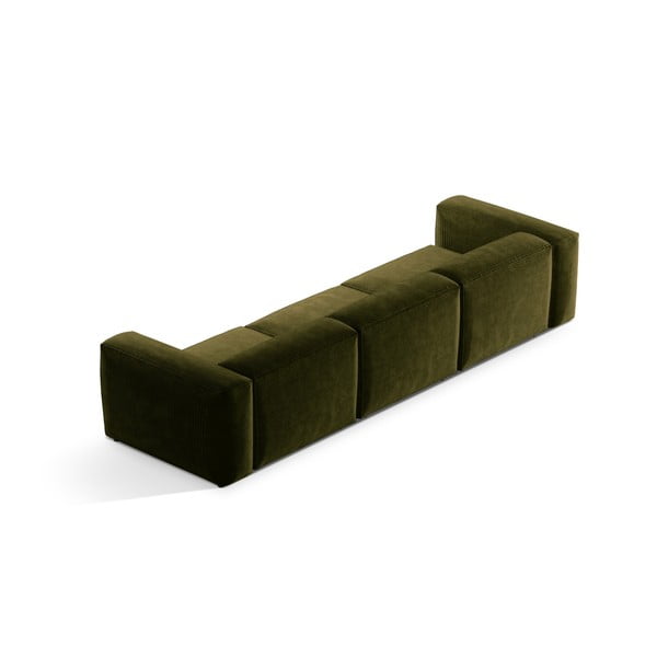 Zelena sofa od samta 364 cm Bergamo – Cosmopolitan Design-image-4