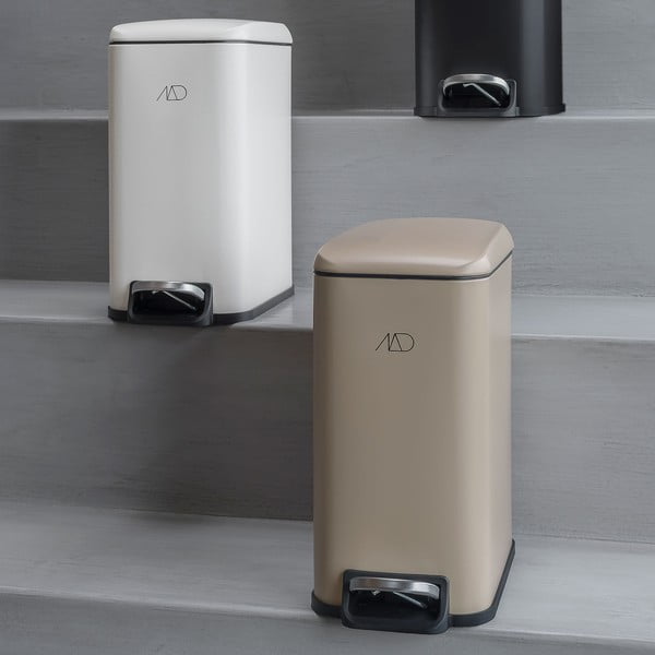 Bež metalna kanta za smeće s pedalom 5 l Wendy – Mette Ditmer Denmark-image-3