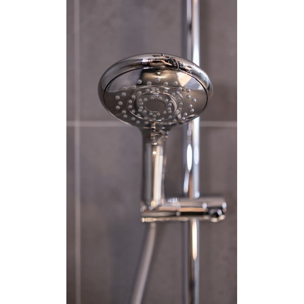 Ekonomična kromirana glava za tuš Wenko Automatic, ø 11 cm-image-1