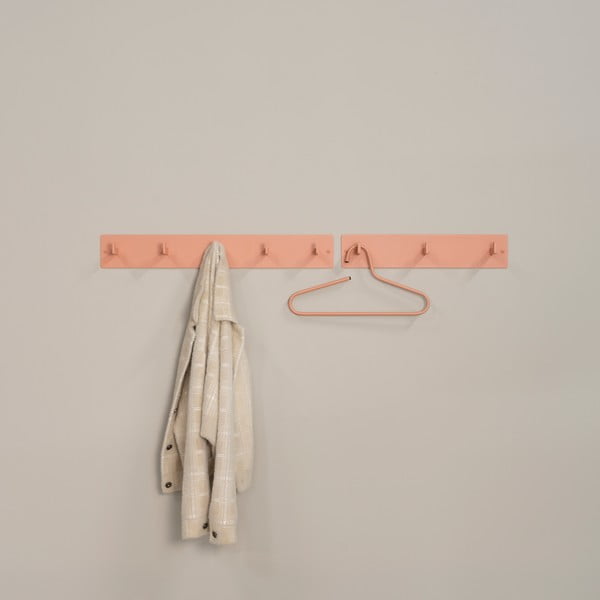 Metalna zidna vješalica u boji lososa 70 cm Leatherman – Spinder Design-image-1