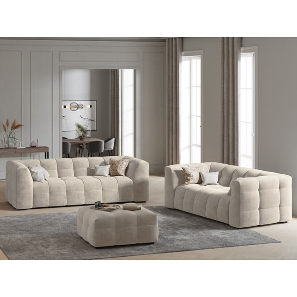 Bež baršunasta sofa Windsor & Co Sofas Vest, 208 cm-image-1