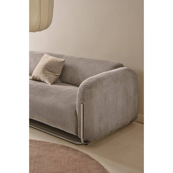 Sivo-bež sofa od samta 234 cm Everman – Jotex-image-1