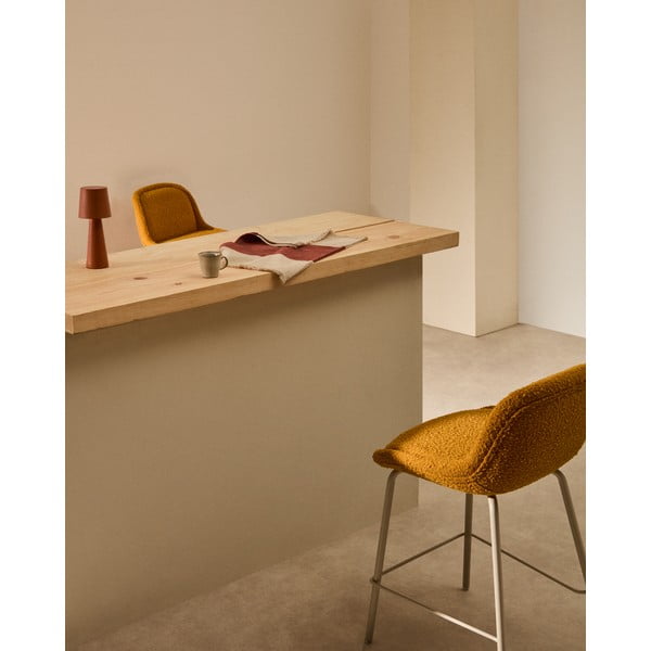 Senf žuta barska stolica (visine sjedala 65 cm) Aimin – Kave Home-image-2