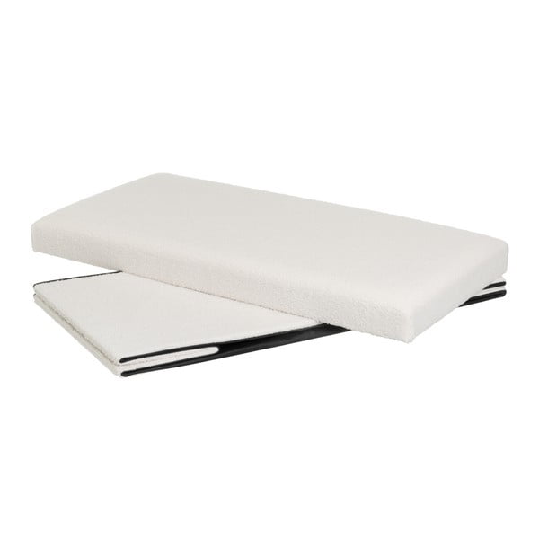 Bijeli tabure od bouclé tkanine Ecru – Casa Selección-image-2