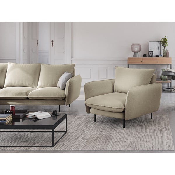 Bež fotelja Cosmopolitan Design Vienna-image-1