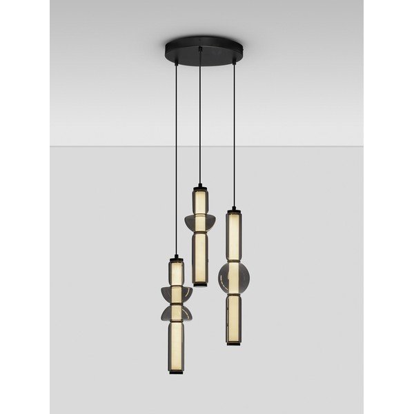 Siva staklena LED viseća svjetiljka s mogućnosti zatamnjivanja ø 38 cm Ulon – Nova Luce-image-4