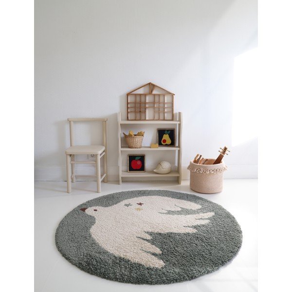 Svijetlo zeleni dječji tepih ø120 cm Bohemian Bird Aqua – Nattiot-image-3