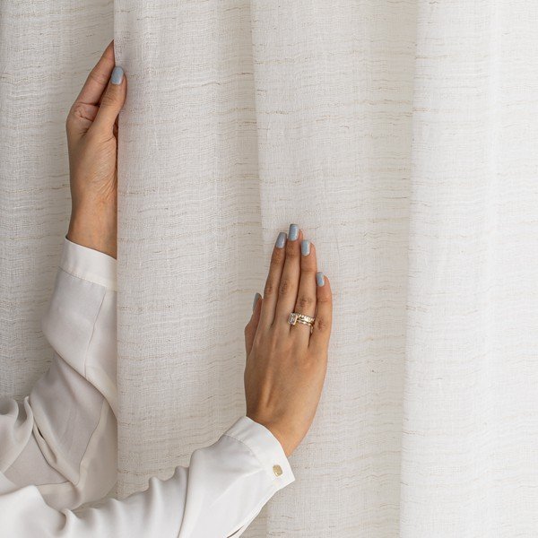Krem prozirna zavjesa 140x270 cm Drimar – Restilo-image-4