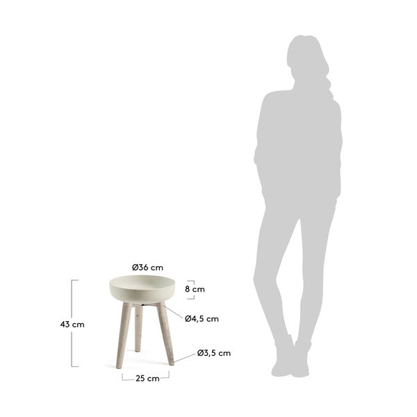 Sivi stalak za cvijeće La Forma Stahl, Ø 36 cm-image-3