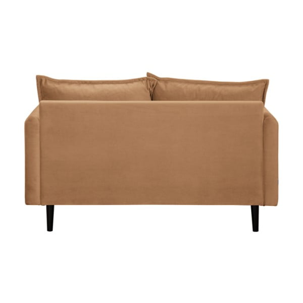 Smeđa baršunasta sofa 138 cm Juli – Ropez-image-3