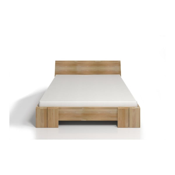 Bračni krevet od bukovog drveta sa prostorom za odlaganje stvari SKANDICA Vestre Maxi, 140 x 200 cm-image-1