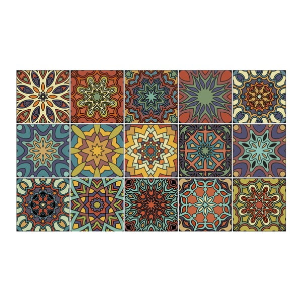 Set od 15 ukrasnih zidnih naljepnica zid Ambiance La Plata-image-2