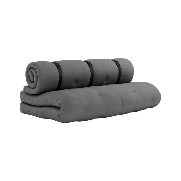 Tamno sivi kauč na razvlačenje pogodan za eksterijer Karup Design Design OUT ™ Buckle Up Dark Grey