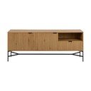 Niska komoda u dekoru hrasta u prirodnoj boji 180x70 cm Jaipur – Actona