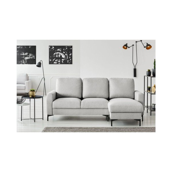 Svijetlo siva kutna garnitura Cosmopolitan design Atlanta, desni kut-image-1