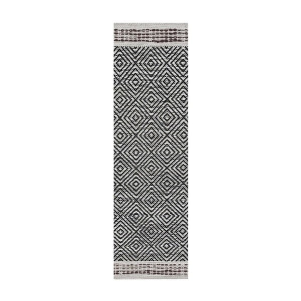 Ručno tkani pamučni gazište Webtappeti Rhombus, 55 x 170 cm