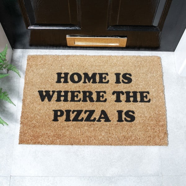 Otirač od kokosovih vlakana 40x60 cm Home Is Where the Pizza Is – Artsy Doormats-image-2