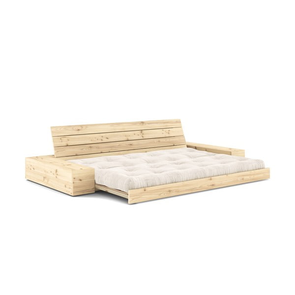 Bijela sklopiva sofa od samta 244 cm Base – Karup Design-image-4