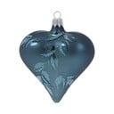 Set od 3 plava staklena božićna ukrasa Ego Dekor Srce