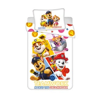 Pamučna dječja posteljina za dječji krevetić 100x135 cm Paw Patrol – Jerry Fabrics